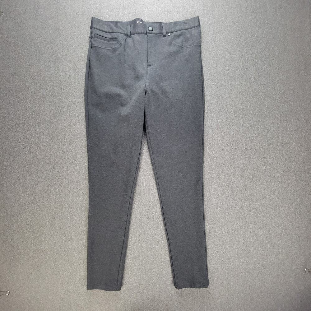 Spanx Pants Womens 12 Grey Slim X Ponte Super Skinny